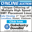Unique offering of multiple High-Speed SMT Placement Lines - Go-Dove Online Auction