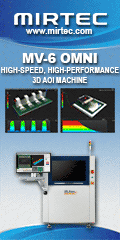 MIRTEC MV 6 OMNI High-Speed / High-Performance 3D AOI MACHINE.