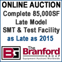 Upcoming Auction: Immaculate 85,000SF Late Model SMT Equipment