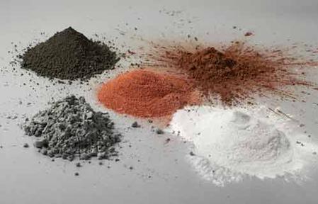 Plasmadust can process any material that can be pulverized and melted, these include salt, gold, copper, aluminum, tin, bismuth, tellurite, CIGS, polymers (PTFE, PE, ABS, PP), glass and ceramic materials. 
