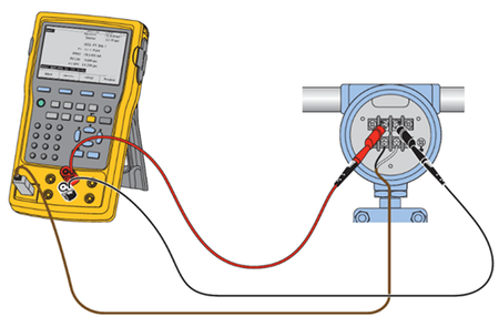 Figure 1: Wiring test of 3-wire transmitter.