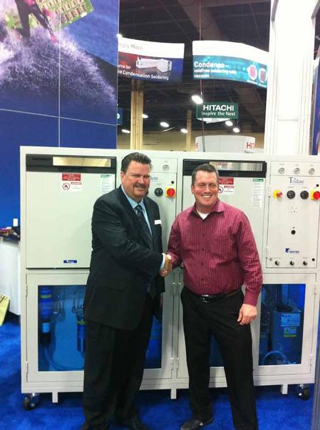From left to right: Michael Konrad, CEO of Aqueous Technologies, and W. Scott Fillebrown, CEO of ACD