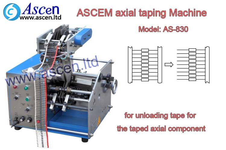 axial component De-Taping Machine