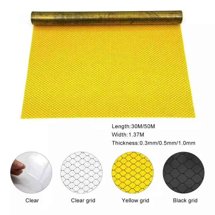  1.37*30m Thickness 0.3/0.5/1.0mm ESD Grid Strip Curtains Film Antistatic Transparent PVC Clear Black Honeycomb Curtain Sheet