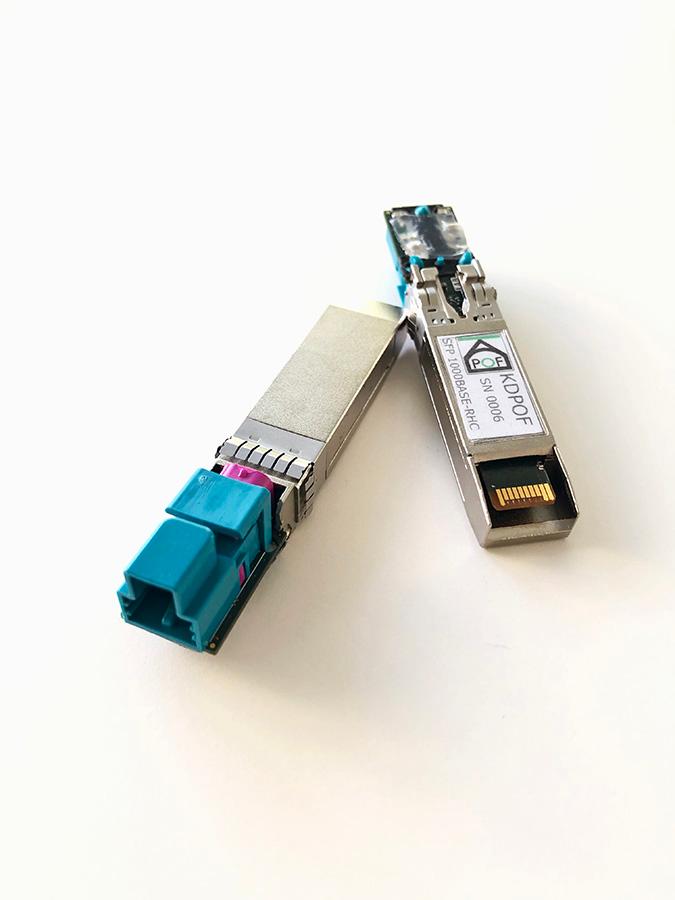 KDPOF provides the first optical 1000BASE-RH small form-factor module "EVB9351-SFP" for automotive Ethernet