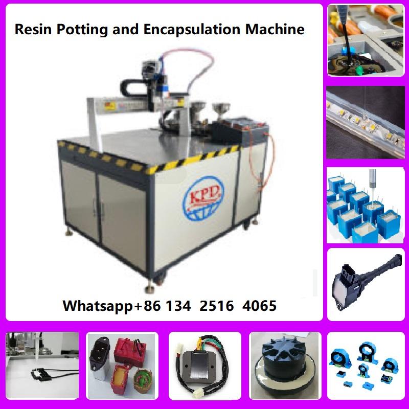 automatic dosing machine for degassing, proportioning, mixing and high precision dosing of two component resins (epoxy, polyurethane, silicone..)