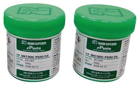 SN100C P500 is a general purpose, high-reliability no-clean lead-free solder paste.