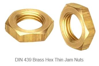 DIN 439 Brass hex thin jam nuts