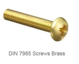 DIN 7985 Screws Brass