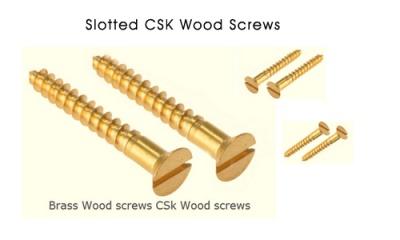 Slotted CSK Wood Screws
