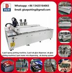 Online Two Component Ab Glue Epoxy Automatic Vacuum Dispensing Potting Robot Ab Epoxy System Two Part Dosing Machine