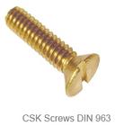 CSK Screws DIN 963 