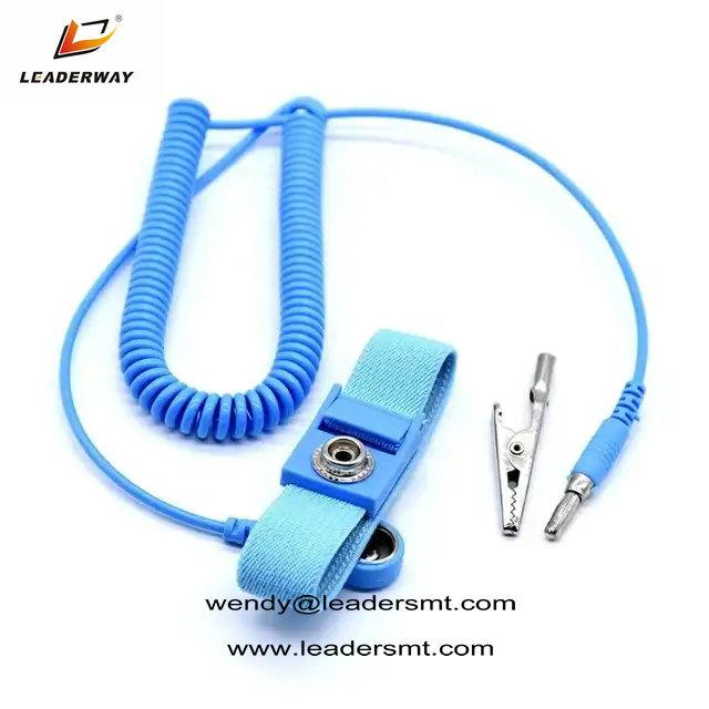  Wholesale price ESD adjustable metal fabric conductive belt anti-static bracelet coil wire anti-static esd wrist