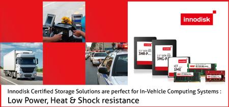 Innodisk Certified Storage Solutions are perfect for In-Vehicle Computing Systems