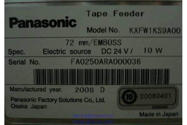 Panasonic KXFW1KS9A00 72mm feeder with sensor original new for CM
