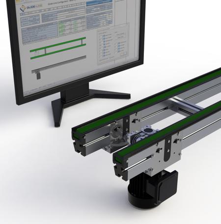 Glide-Line's configurator software and 2-strand conveyor.