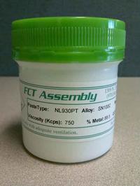 NL930PT no-clean, lead-free, halide-free pin probable solder paste.