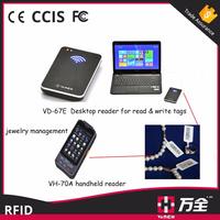 EPC Class 1 Gen 2/ISO18000 6C UHF RFID Desktop reader with emulation keyboard