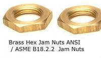 Hex Brass Jam Nuts